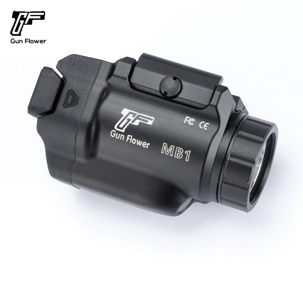GF GUN FLOWER 500 Lumens Pistol Light with Laser、Sighting mirrors for guns、Sights, other than telescopic sights, for artillery,Fit Glock17/19/P365/G3C/M&P9/Hellcat Pro/1911 - Polymerholster