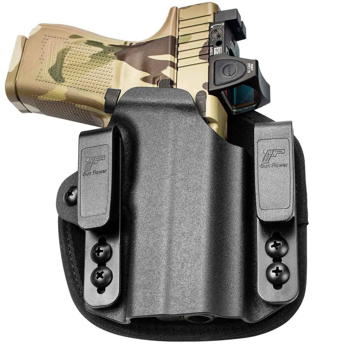 Universal Hybrid Kydex&Nylon IWB Holster Fits 150 Guns for 9mm Pistols for Men/Women Concealed Carry | Gun & Flower - Gunflowerholsters