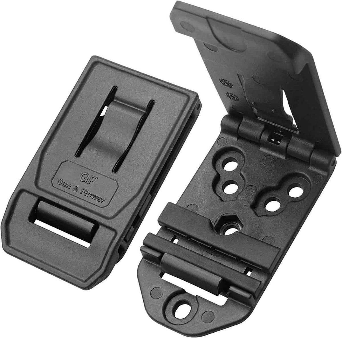 Universal Polymer Belt Clip for Holsters Magazine Pouches and Attachments Outside Waistband Carry Gun Accessoires Adjustable Belt Loop Attachment - Gunflowerholsters