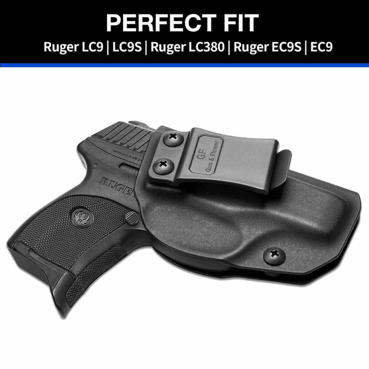 Ruger LC9/LC9S/EC9/EC9S/LC380 Kydex IWB Holster | Gun & Flower - Polymerholster