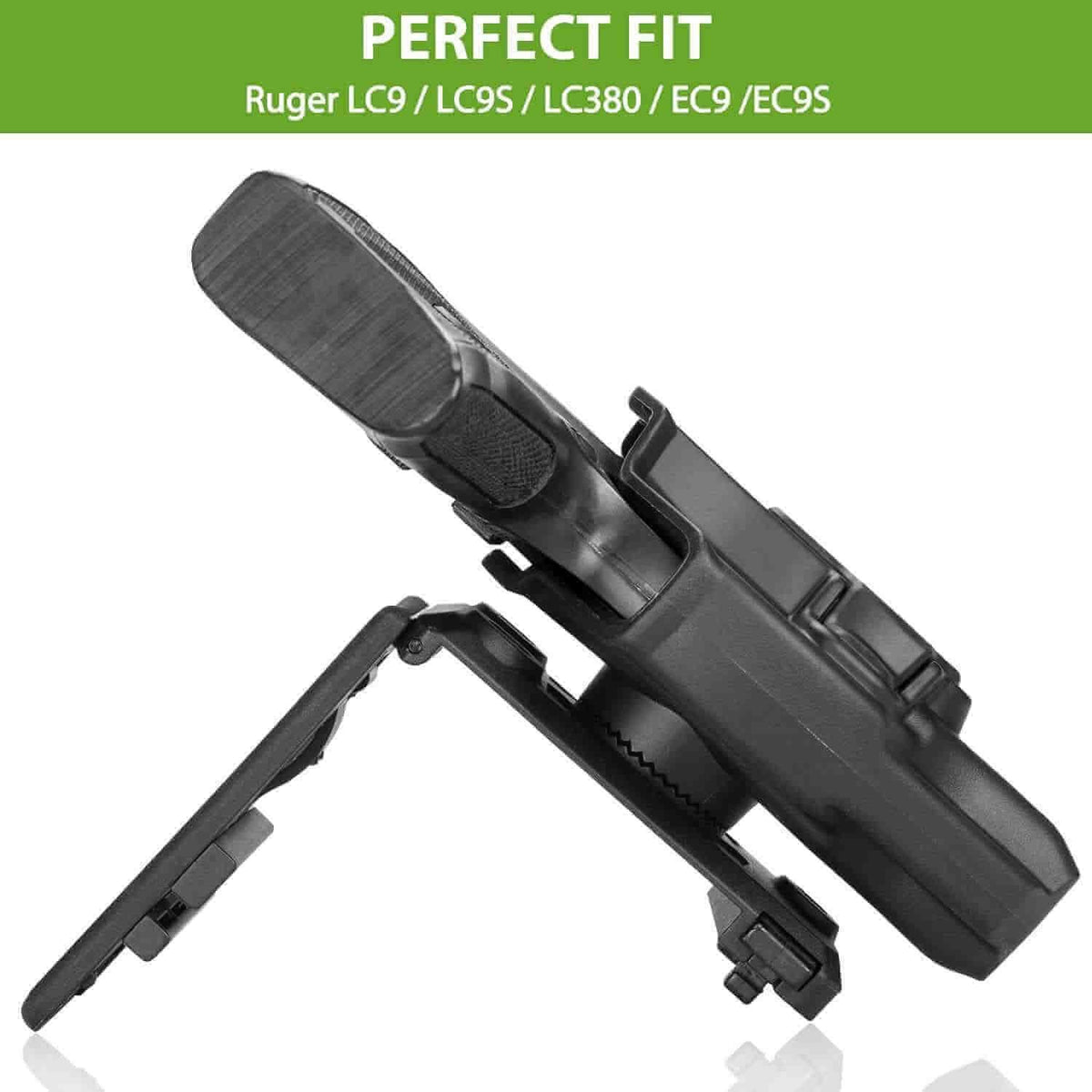 Ruger LC9/LC9S/LC380/EC9/EC9S Polymer OWB Holster with Belt Clip | Gun & Flower - Polymerholster