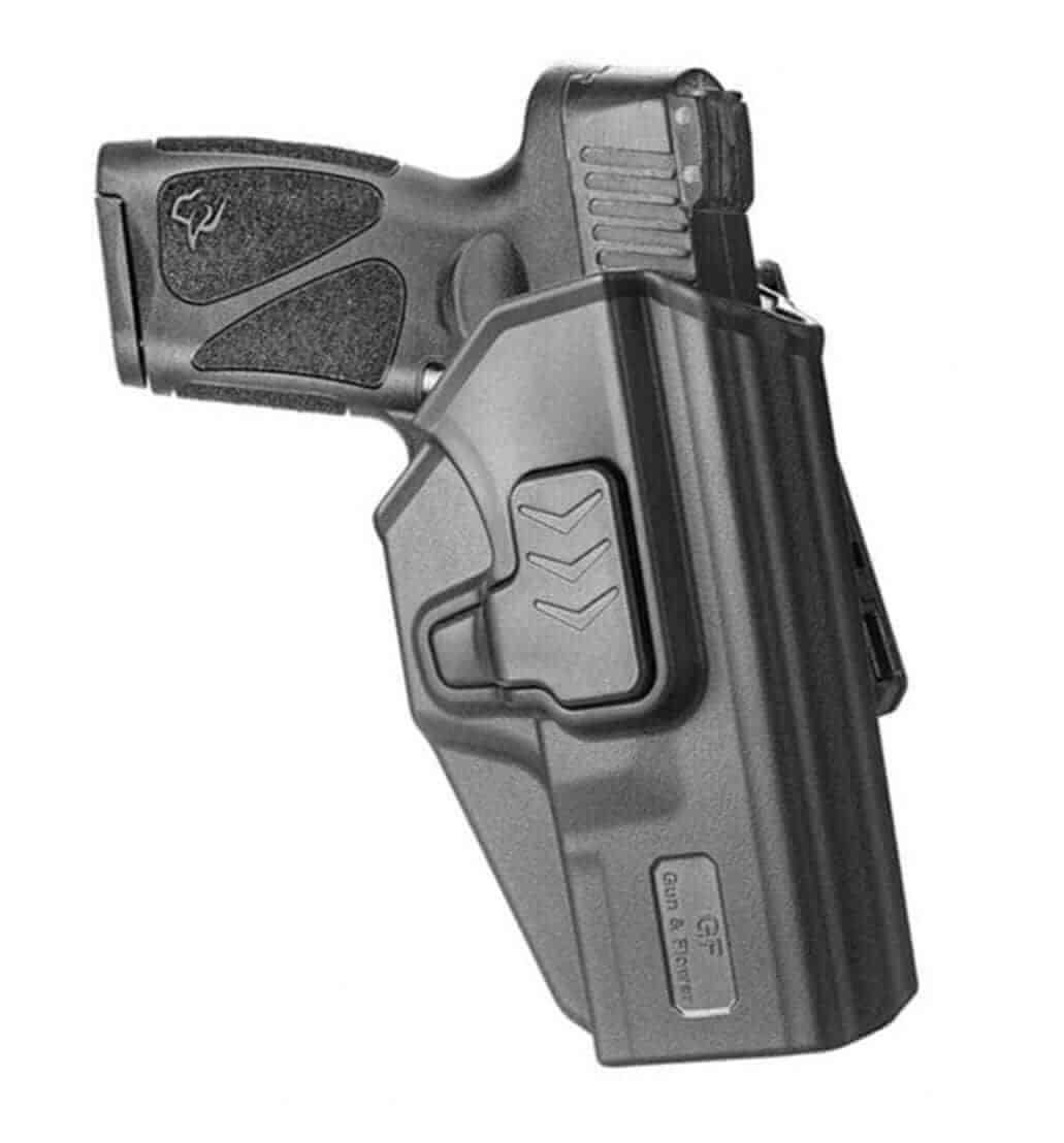 Taurus G3 OWB Polymer Holster with Belt Adapter Fit for Taurus G3 Pistol Level II Index Finger Release System | Gun & Flower - Polymerholster