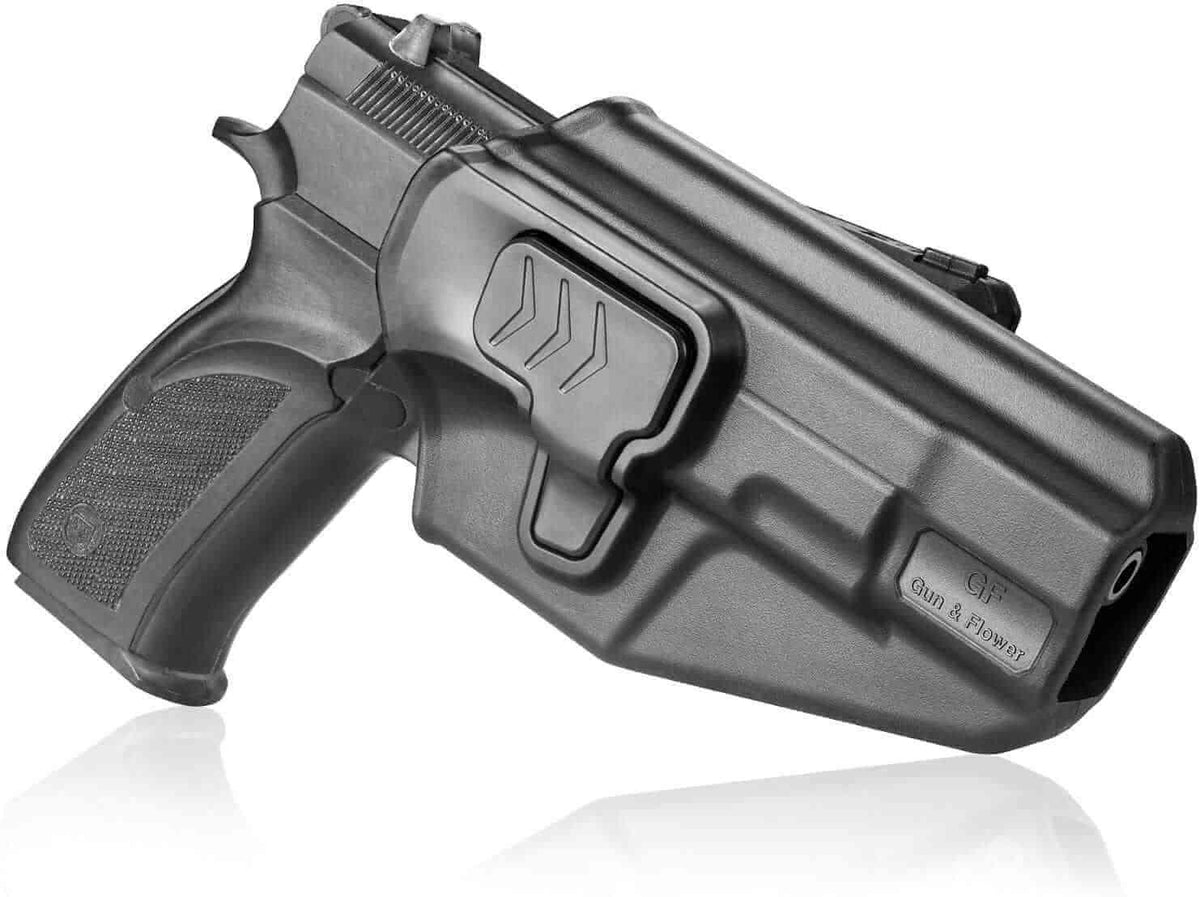 CZ 75B Polymer OWB Belt Holster OWB Paddle Holster Fit CZ 75 B Only Not for Other CZ Series Outside Waistband Carry Holster | Gun & Flower - Polymerholster