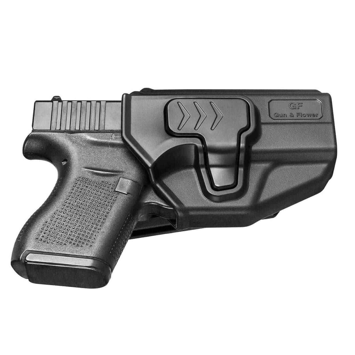 Glock 43/43X Polymer OWB Holster Adjustable Belt Clip| Gun & Flower - Polymerholster