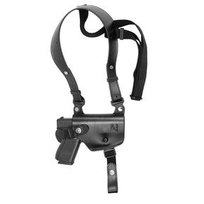 GUN & FLOWER Universal Leather Shoulder Holster Compatible with Glock 17/19/22/23, 1911, Taurus G2C/G3C, M&P 9, Sig P220/P226, 92FS, Right Hand - Polymerholster