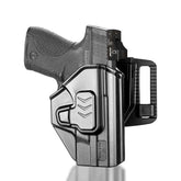 Level II Retention OWB Holster for M&P Shield 9MM, Belt Loop Attachment, Quick Mounting/Dismounting|Gun & Flower - Gunflowerholsters