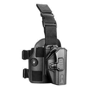 Drop Leg Platform w/ Level 2 OWB Holster, Fit Sig P320 Compact 9mm/.40, Sig P320 Subcompact 9mm/.40, Sig P320 M18 Carry 3.9'', P320 X-Carry / XCompact, Right Hand | Gun & Flower - Polymerholster