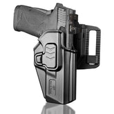 Level II Retention OWB Holster for S&W M&P 9/380 Shield EZ, Belt Loop Attachment, Quick Mounting/Dismounting|Gun&Flower - Gunflowerholsters