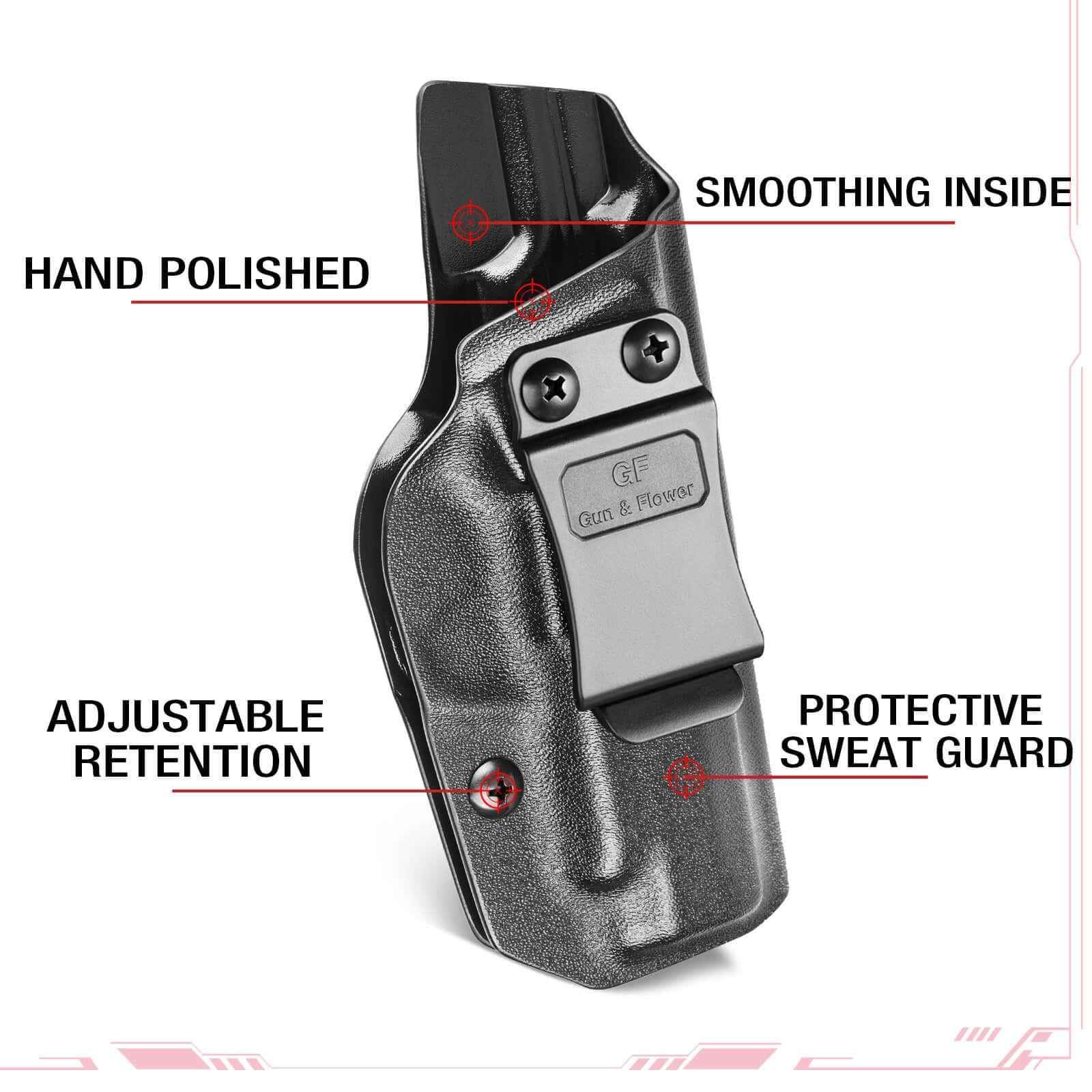P365XL Holster,IWB Kydex Holster, Fit: Sig Sauer P365 P365 XL P365 SAS P365X P365.380 ACP, Inside Waistband Concealed Carry,Adj. Cant Retention, P365xl Holster Ultimate Comfort & Stability,Right Hand|Gun&Flower