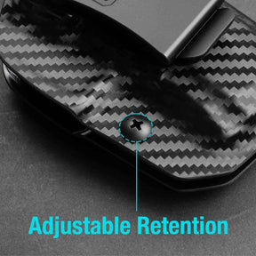 CARBON FIBER IWB kydex Holster for Glock 17 Gen3-5  G19 Gen3-5  G19X  G23 Gen3-4  G22 Gen3-4 G31 Gen3-4 G32 Gen3-4  G44  G45 - Inside waistband concealed carry, Right Hand | Gun & Flower