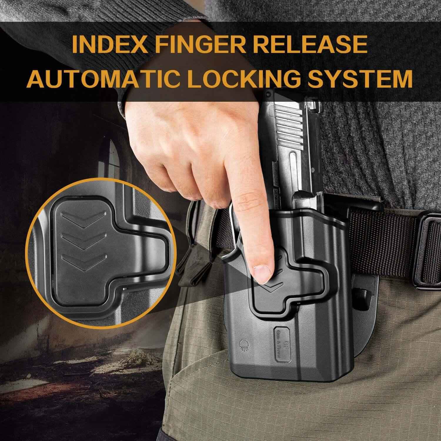 Level II Sig P365 TLR6 OWB Holster Compatible with: Sig Sauer P365 Nitron Micro-Compact/P365 SAS with Streamlight TLR-6/TLR-6HL/TLR-6HL Pistol