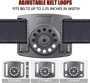 GUN & FLOWER OWB Makarov PM Holster - Level 2 Index Finger Release, 360° Adjustable Tactical Belt Loop Fits 1.5"-2.25" Width, Optics Ready for Red Dot, Right Hand Draw, Open Muzzle Design (Black) - Polymerholster