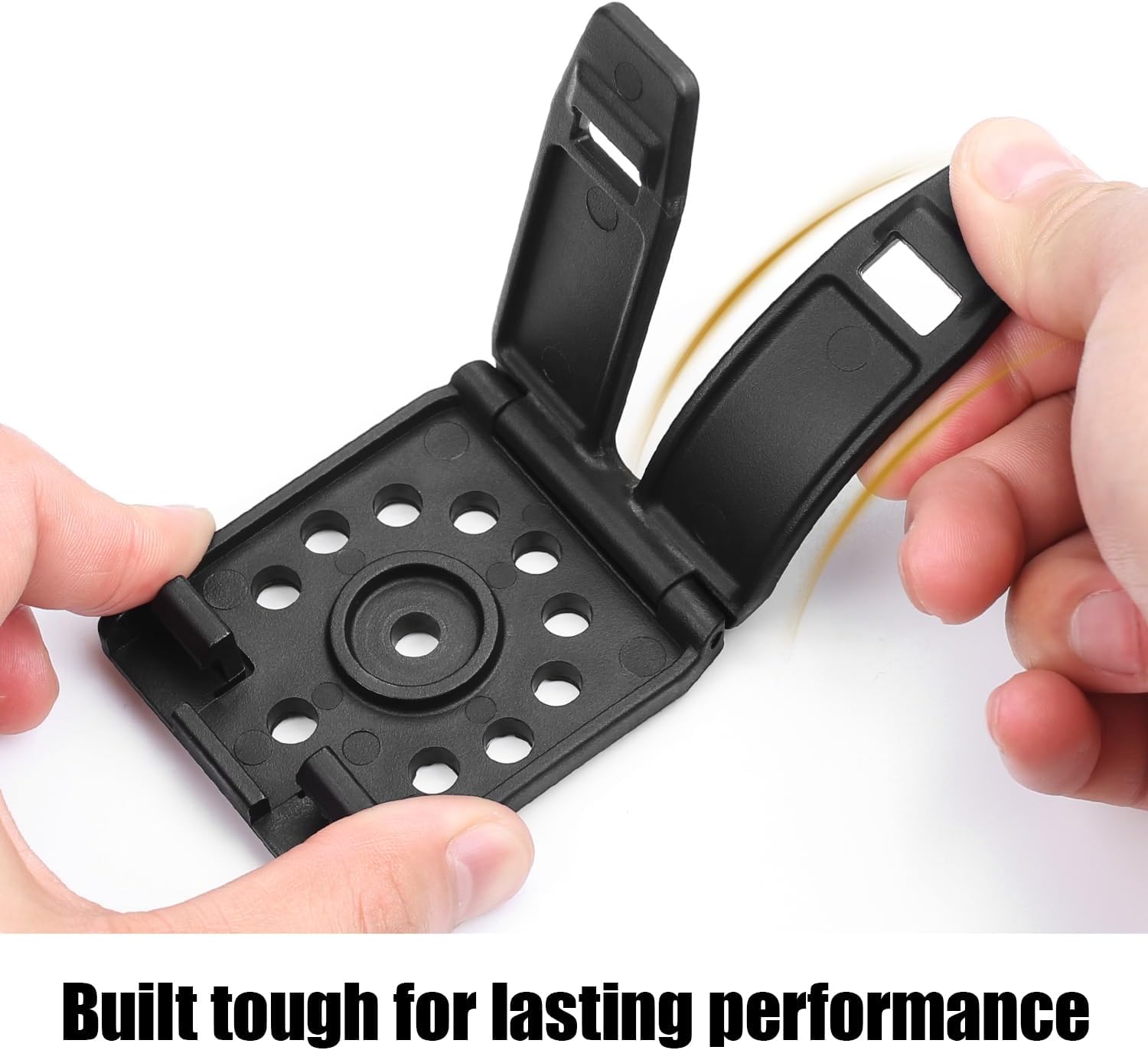 Gun & Flower MOLLE Adapter - Ultra-Strong Compact Gearwheel Design for Holsters, Mag Pouches, Tactical Attachments - Fits 1.5" Belts, Vests & Backpacks - Gunflowerholsters