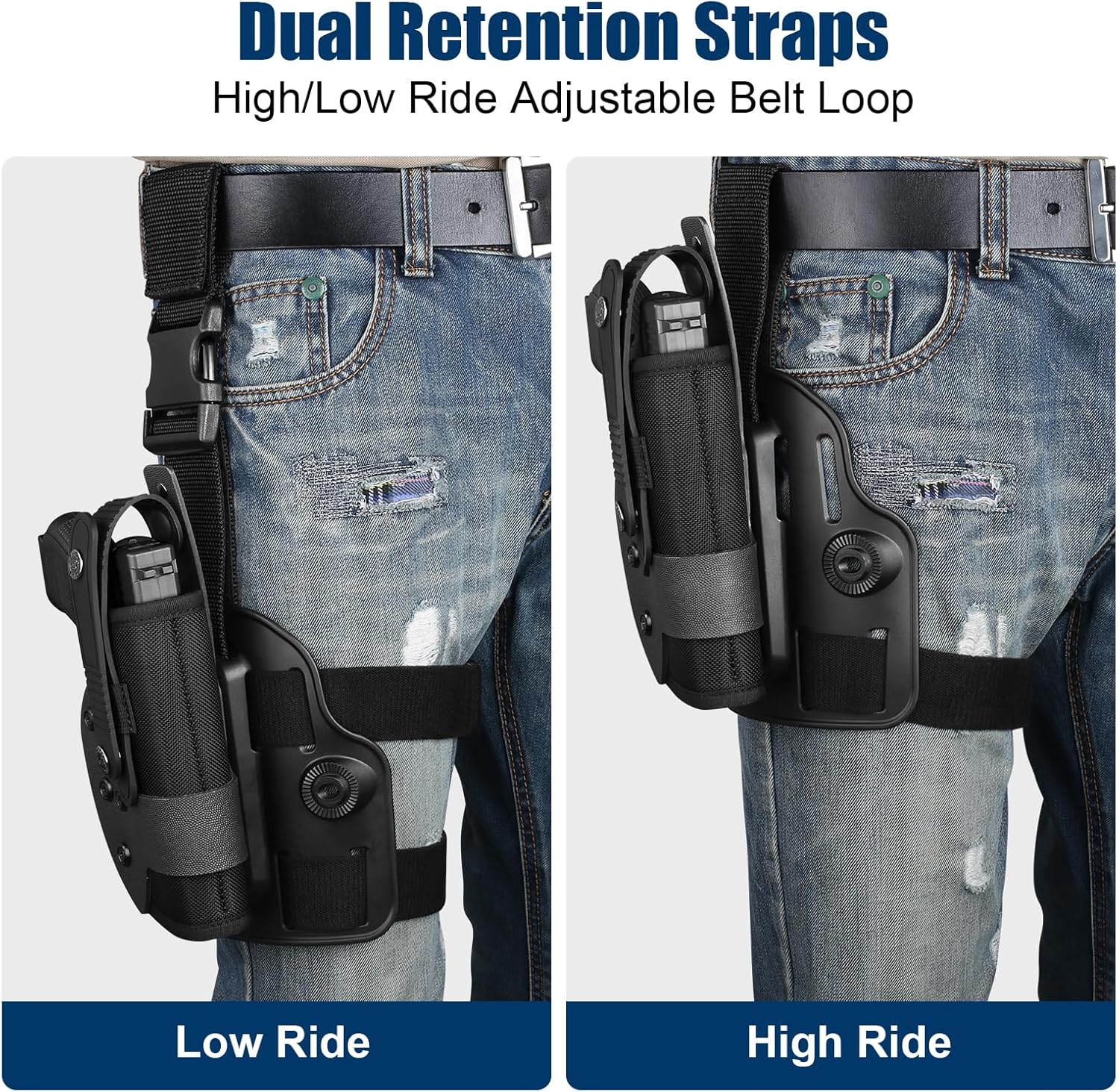 Double Stack Magazine Pouch for Glock 17/19/19X, Sig P320/P365, M&P, Taurus G2C – Fits 9mm/.40 Mags, Belt & MOLLE Compatible, with Removable Retention Strap, Green Polymer Mag Carrier - Polymerholster