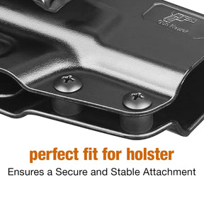 12 Sets Black Chicago Screws for DIY Kydex/Leather Holsters, Clips & Knife Sheaths - Includes Phillips Truss Heads, Slotted Fasteners & Rubber Spacers | Secure Fit, Anti-Loosening - Polymerholster