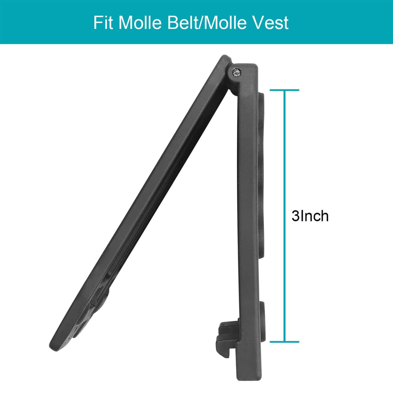 MOLLE Adapter Polymer Modular Attachment for Gun Holsters/Magazine Pouches 1/2/4 Pack | Gun & Flower - Polymerholster