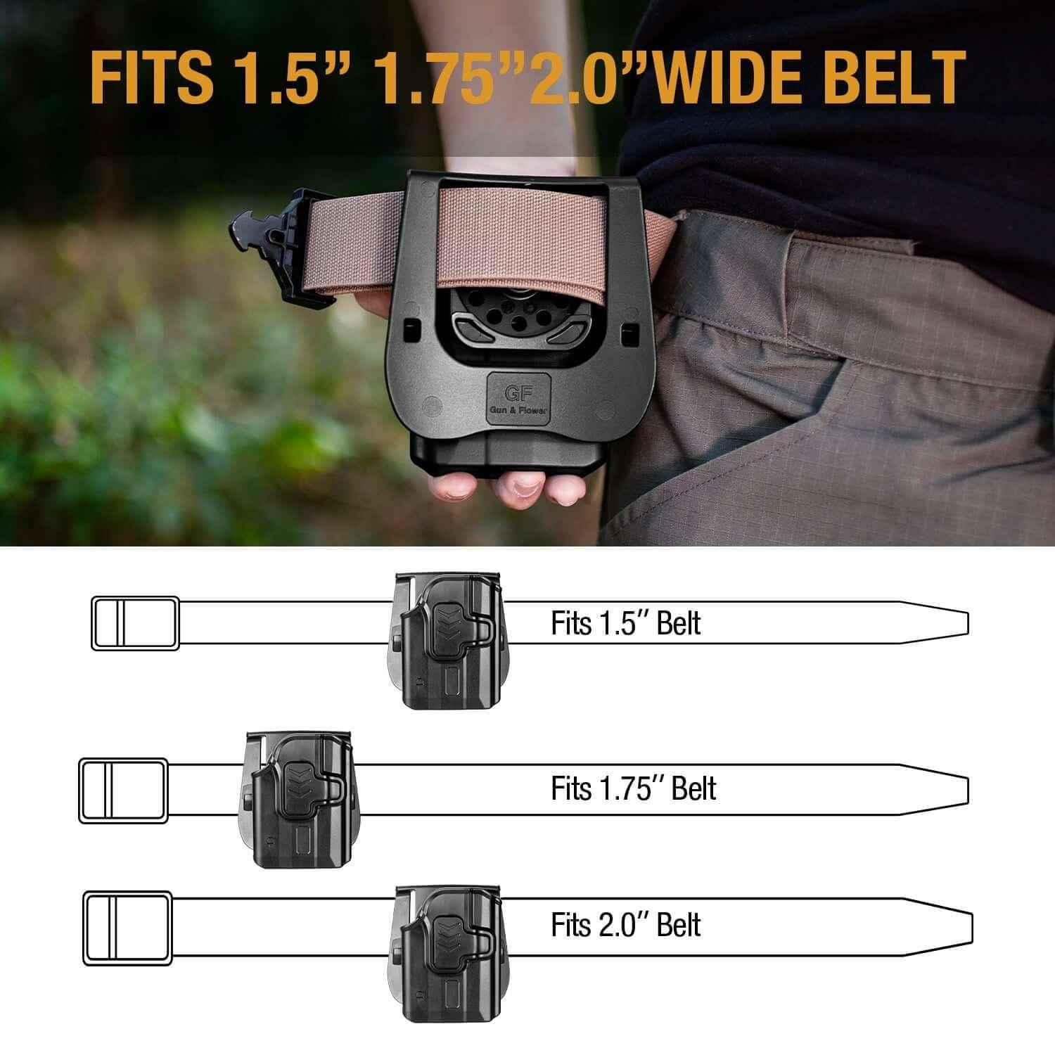 Level II Sig P365 TLR6 OWB Holster Compatible with: Sig Sauer P365 Nitron Micro-Compact/P365 SAS with Streamlight TLR-6/TLR-6HL/TLR-6HL Pistol