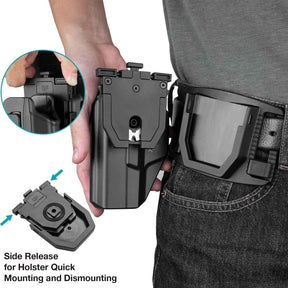 Level II Retention OWB Holster for Taurus G2C Taurus G3C Taurus G3C TORO Taurus PT111 Millennium G2 Taurus PT140 Millennium G2, Outside Waistband Carry, Quick Mounting/Dismounting, Right Hand | Gun & Flower - Gunflowerholsters