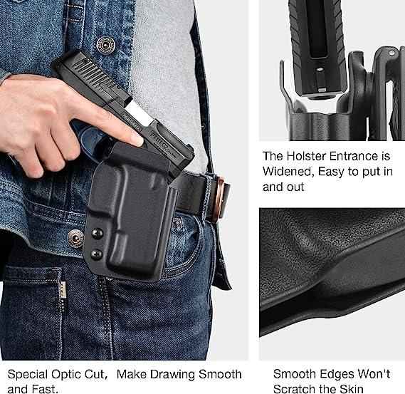 S&W SD9 VE & SD40 VE Kydex OWB Holster, Optic Ready, Right Hand | Gun &Flowers - Gunflowerholsters