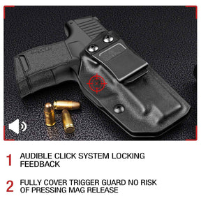 P365XL Holster,IWB Kydex Holster, Fit: Sig Sauer P365 P365 XL P365 SAS P365X P365.380 ACP, Inside Waistband Concealed Carry,Adj. Cant Retention, P365xl Holster Ultimate Comfort & Stability,Right Hand|Gun&Flower