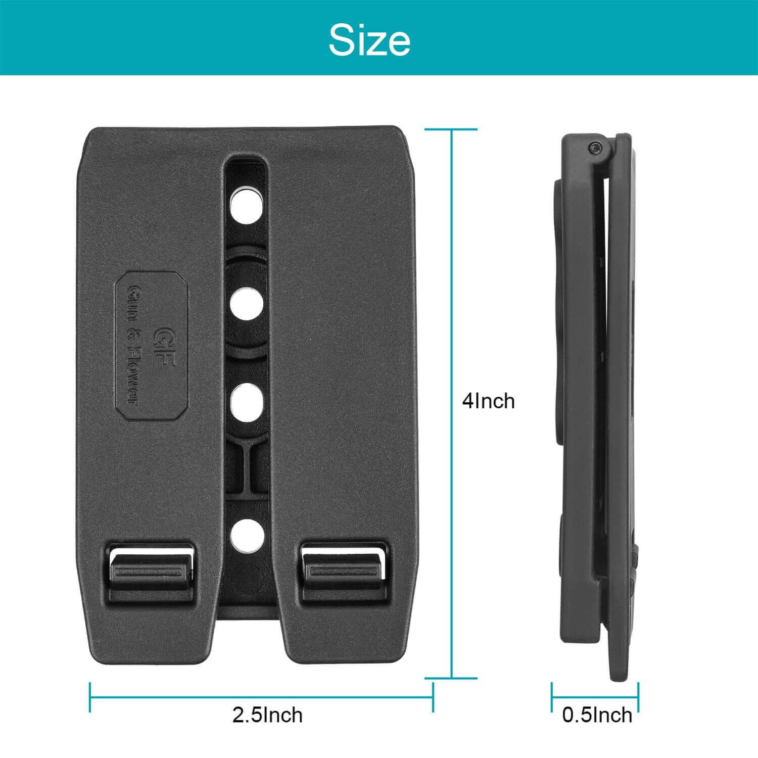 MOLLE Adapter Polymer Modular Attachment for Gun Holsters/Magazine Pouches 1/2/4 Pack | Gun & Flower - Polymerholster