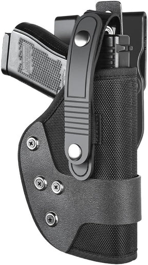 Gun & Flower OWB Nylon PE Level II Holster for Glock 17 19 19x 22 23 31 32 44/45/43/43X/48/Taurus G2C/G3C/Millennium G2 PT111/PT140, S&W M&P Shield 9mm/ M&P Shield M2.0 9mm - Gunflowerholsters