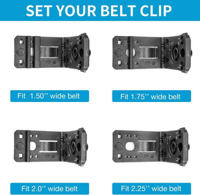 Glock 17/19 Gen 3-5 & Glock 19X/44/45 with Olight Baldr Mini/Baldr S/Baldr RL Mini, OWB Kydex Holster Adj Retention, Right Hand | Gun & Flower
