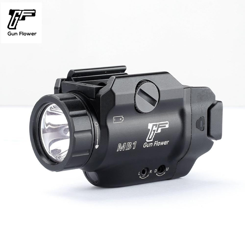 GF GUN FLOWER  500 Lumens Pistol Light with Laser、Sighting mirrors for guns、Sights, other than telescopic sights, for artillery,Fit Glock17/19/P365/G3C/M&P9/Hellcat Pro/1911 - Polymerholster