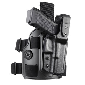 Gun & Flower Level II G17  Drop Leg Holster for  Glock17/19 Gen 3-5 G22/31 Gen3-4,Glock 19X/44/45 - Polymerholster
