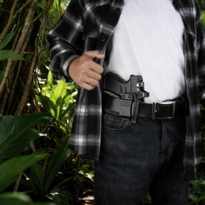 Glock 17/19 IWB Holster with Claw - Optic Cut, Adjustable Ride Height & Retention, Fits G19X/34/44/45 (Gen 1-5), G32 (Gen 3-4) & MOS Models, Right Hand - Polymerholster