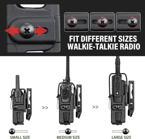 GUN & FLOWER Belt Clip – Durable Black for Secure Fit, Radios, Easy Attachment for Tactical, Outdoor, and Work Use - Gunflowerholsters