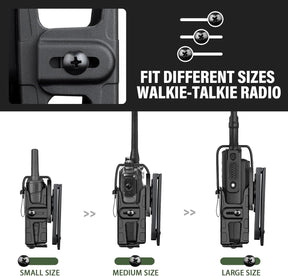 Gun & Flower Molle – Durable Black for Radios, Secure Fit, Easy Attachment for Outdoor, Tactical, and Work Use - Gunflowerholsters