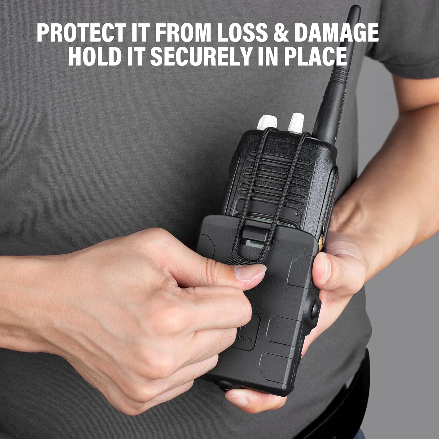 GUN & FLOWER Belt Clip – Durable Black for Secure Fit, Radios, Easy Attachment for Tactical, Outdoor, and Work Use - Gunflowerholsters