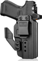 Glock 17/19 IWB Holster with Claw - Optic Cut, Adjustable Ride Height & Retention, Fits G19X/34/44/45 (Gen 1-5), G32 (Gen 3-4) & MOS Models, Right Hand - Polymerholster