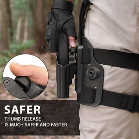 Level II G2C Drop Leg Holster Compatible with Taurus G2C/G3C, Taurus Millennium G2 PT111/PT140, Polymer Drop Leg Platform Holster, Thumb Release Holster - Polymerholster