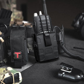 Gun & Flower Molle – Durable Black for Radios, Secure Fit, Easy Attachment for Outdoor, Tactical, and Work Use - Gunflowerholsters