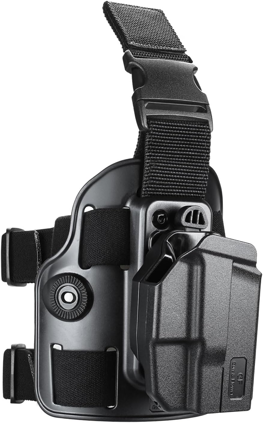 Level II G2C Drop Leg Holster Compatible with Taurus G2C/G3C, Taurus Millennium G2 PT111/PT140, Polymer Drop Leg Platform Holster, Thumb Release Holster - Polymerholster