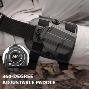 Level II G2C Drop Leg Holster Compatible with Taurus G2C/G3C, Taurus Millennium G2 PT111/PT140, Polymer Drop Leg Platform Holster, Thumb Release Holster - Polymerholster