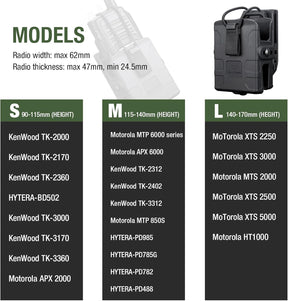 GUN & FLOWER Belt Clip – Durable Black for Secure Fit, Radios, Easy Attachment for Tactical, Outdoor, and Work Use - Gunflowerholsters