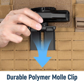 Gun & Flower P365 Holster with Molle Adapter, OWB Holster for Sig Sauer P365X / P 365 SAS / P365 .380, Index Release, Adjustable Cant, Right Hand - Gunflowerholsters