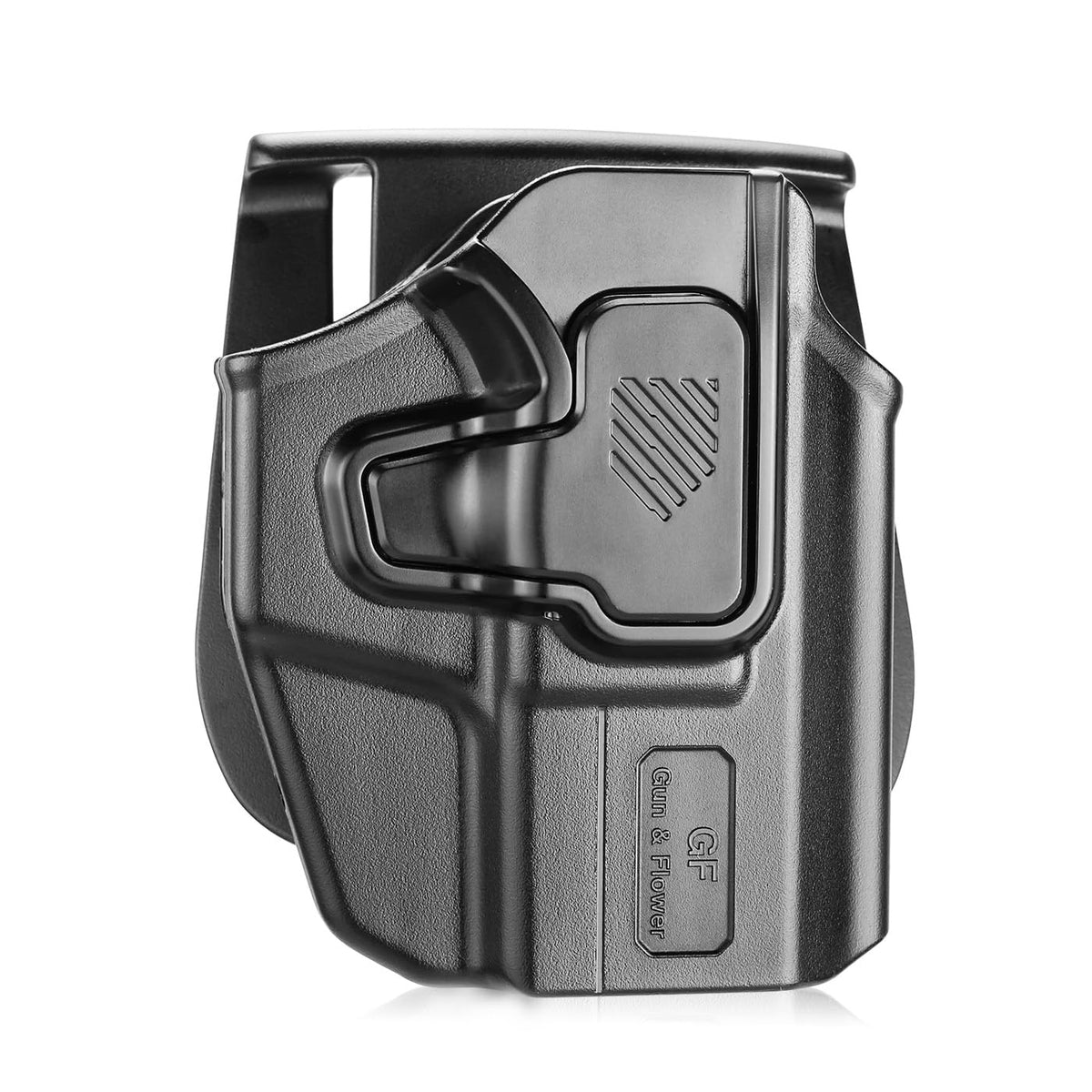 Universal OWB Holster, Compact Size Universal Holster for G3C /P365 Xmacro/M&P Shield Plus/G43 G43X MOS/Hellcat Pro/XDS/9mm/380 Shield EZ,Index Finger Release System,Adj Cant/Retention,Right Hand - Polymerholster