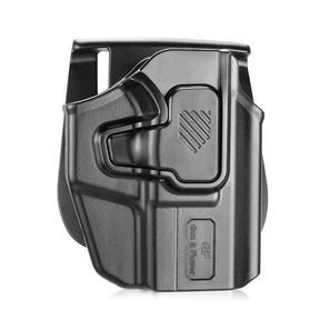 Universal OWB Holster, Compact Size Universal Holster for G3C /P365 Xmacro/M&P Shield Plus/G43 G43X MOS/Hellcat Pro/XDS/9mm/380 Shield EZ,Index Finger Release System,Adj Cant/Retention,Right Hand - Polymerholster