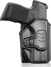 Gun & Flower P365 Holster with Molle Adapter, OWB Holster for Sig Sauer P365X / P 365 SAS / P365 .380, Index Release, Adjustable Cant, Right Hand - Gunflowerholsters