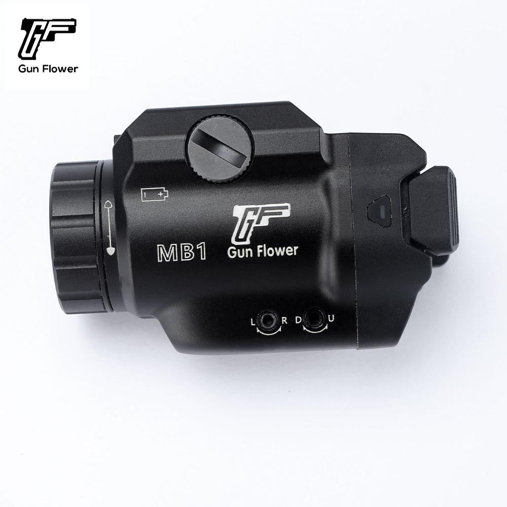 GF GUN FLOWER  500 Lumens Pistol Light with Laser、Sighting mirrors for guns、Sights, other than telescopic sights, for artillery,Fit Glock17/19/P365/G3C/M&P9/Hellcat Pro/1911 - Polymerholster