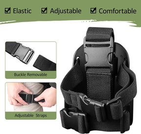 Level III Retention G17 Drop Leg Holster with Single Mag Holder – Fits Glock 17/19 (Gen 3-5), Glock 22/23/31/32 (Gen 3-4), Glock 19X/44/45 – Tactical Thigh Holster Adjustable Right Hand - Gunflowerholsters