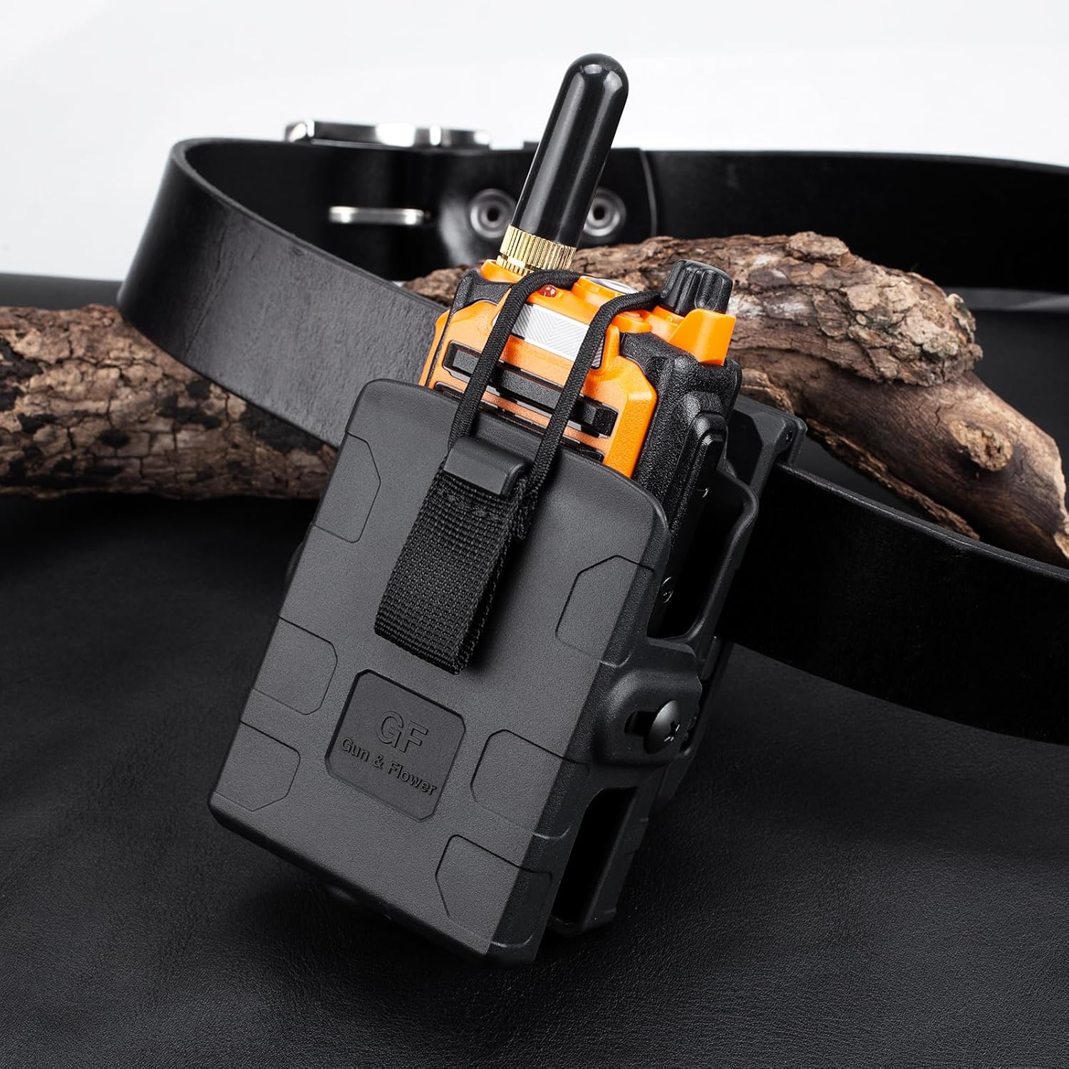 GUN & FLOWER Belt Clip – Durable Black for Secure Fit, Radios, Easy Attachment for Tactical, Outdoor, and Work Use - Gunflowerholsters