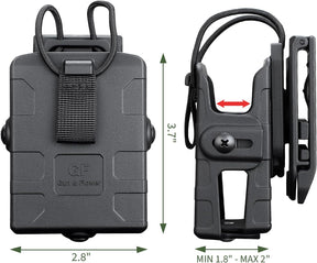 GUN & FLOWER Belt Clip – Durable Black for Secure Fit, Radios, Easy Attachment for Tactical, Outdoor, and Work Use - Gunflowerholsters