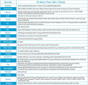 Level II Tactical Drop Leg Holster, Universal Leg Holster Fits 100+ Pistols, Thigh Holster for Glock 17 19,Beretta 92FS,S&W M&P 9mm/.40, Sig P320 P220,XD Series, Fit Most Full&Compact Size Pistols - Polymerholster