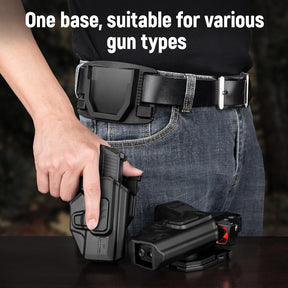 Gun & Flower P365 Quick Release Holster, OWB Holster for Sig Sauer P365X / P 365 SAS / P365 .380 ACP, Fast Detach Base, Index Finger Release, Adjustable Cant, Not for XL/XMacro - Gunflowerholsters