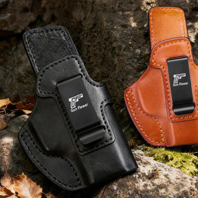 SIG Sauer P365 IWB Leather Holster - Premium Black Leather, Optic Cut & Appendix Concealed Carry, Fits 1.5"-1.75" Belts, Right Hand for P365/P365X/P365 SAS/P365-380 - Gunflowerholsters